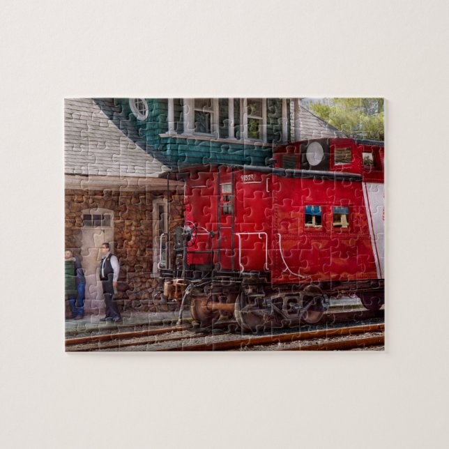 Quebra-cabeça Trem - Caboose - Fim de linha (Horizontal)