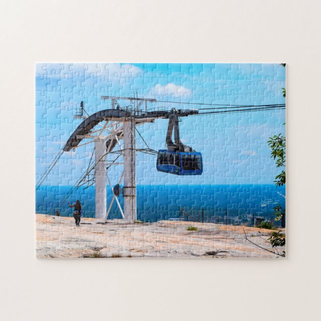 Quebra-cabeça Trem de Montanha de Pedra Geórgia. (Horizontal)