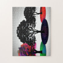 Três Árvores Três Estações Fundo Branco