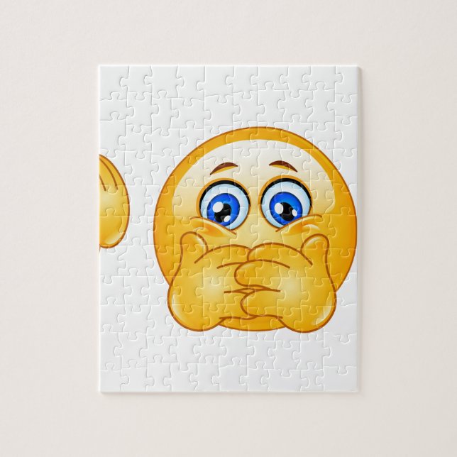 Quebra-cabeça três emojis sábios (Vertical)