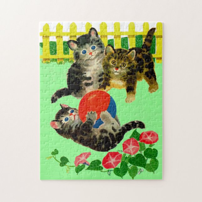 Quebra-cabeça três gatinhos (Vertical)