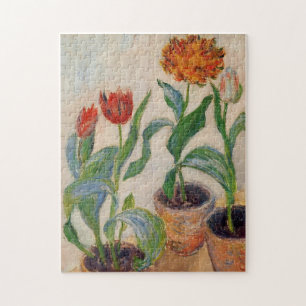 Quebra-cabeça Três Potes de Tulips Monet Fine Art