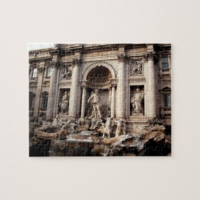 Quebra-cabeça Trevi Fountain Roma Itália Viagem (Horizontal)
