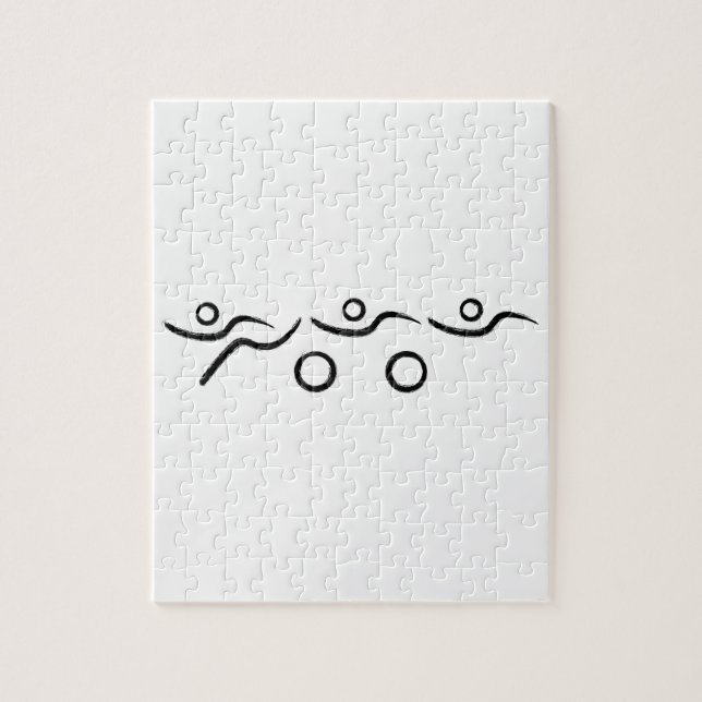 Quebra-cabeça Triathlon legal e design único (Vertical)