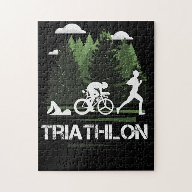 Quebra-cabeça Triathlon, maravilhosa natureza (Vertical)