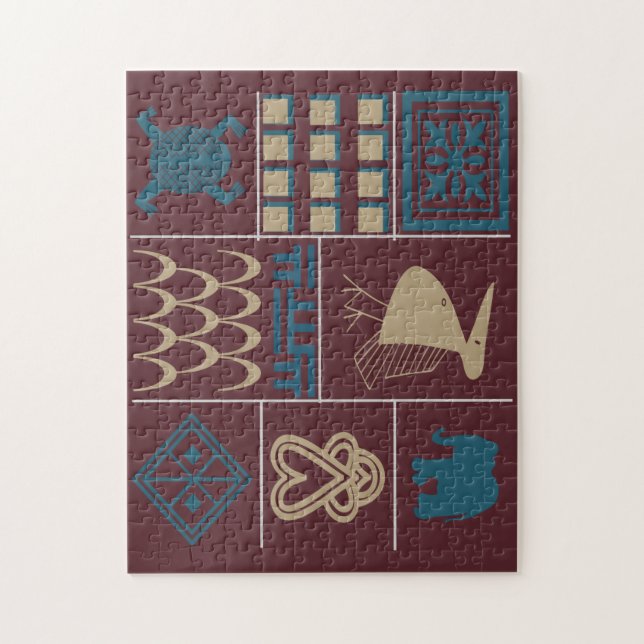 Quebra-cabeça tribal africano (Vertical)
