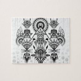 Quebra-cabeça Tribal Nativo abstrato
