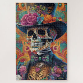 Quebra-cabeça Tributo Festivo Calaveras: Esplendor Do Crânio Do