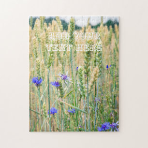 Quebra-cabeça Trigo de Verão com flores de milho