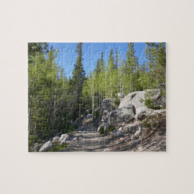 Quebra-cabeça Trilha para Alberta Falls (Horizontal)