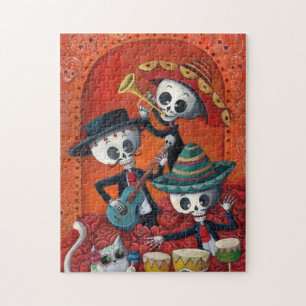 Quebra-cabeça Trio do Mariachi de Diâmetro de Los Muertos