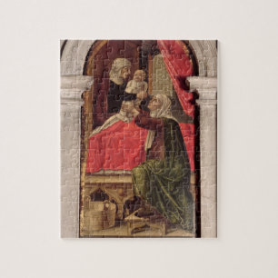 Quebra-cabeça Triptych de Madonna do Misericordia, 1473