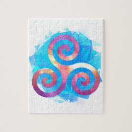 Quebra-cabeça Triskel bretão brilhante