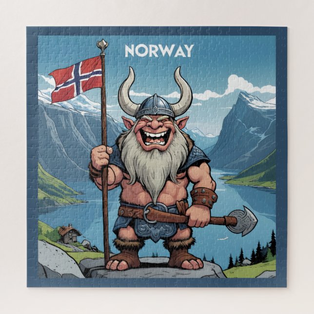 Quebra-cabeça Troll norueguês (Vertical)