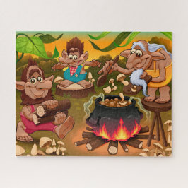 Quebra-cabeça Trolls Engraçados Cozinhando Puzzle