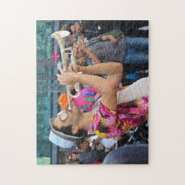 Quebra-cabeça Trompetista da rua em Berlim, Alemanha