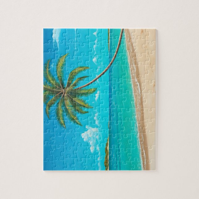 Quebra-cabeça tropical da ilha (Vertical)