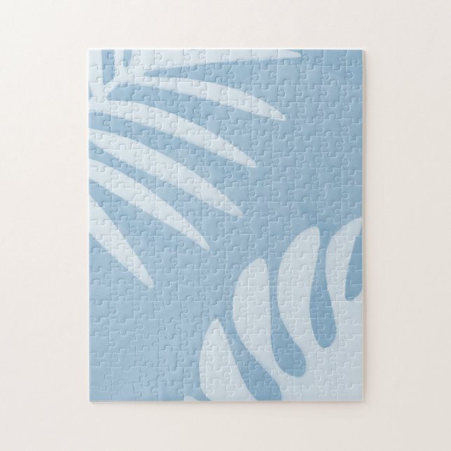 Quebra-cabeça tropical de verão azul difícil (Vertical)