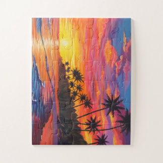 Quebra-cabeça Tropical Sunset Jigsaw Puzzle 