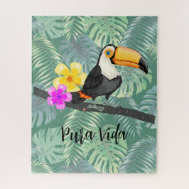 Quebra-cabeça Tropical Toucan Pura Vida Design Jigsera Quebra-ca