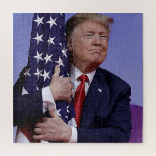 Quebra-cabeça Trump Flag Hugger