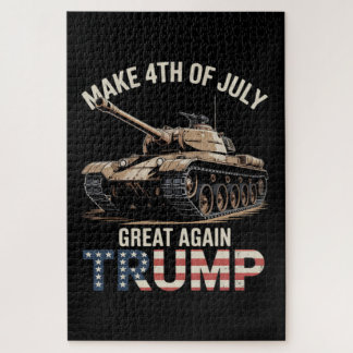 Quebra-cabeça Trump Torna 4 de Julho Grande Novamente com Milita
