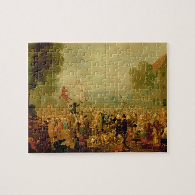 Quebra-cabeça Trupe dos atores que executam em um Tightrope (Horizontal)