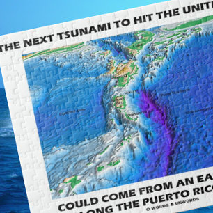 Quebra-cabeça Tsunami Porto Rico Trench (Plate Tectonics Earth)