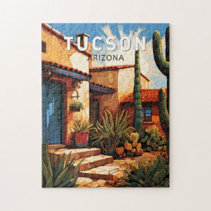 Quebra-cabeça Tucson Arizona Viagem Arte Vintage