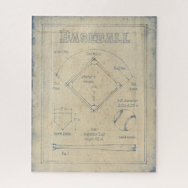 Quebra-cabeça Tudo sobre o jogo - Baseball (Vertical)