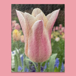 Quebra-cabeça Tulipa Solitária em Jardim Skagit Valley