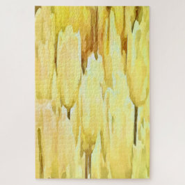 Quebra-cabeça Tulipas Amarelas Pálidas Abstrato artísticas