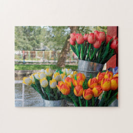 Quebra-cabeça Tulipas de Amsterdã.