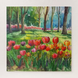 Quebra-cabeça Tulipas no Parque