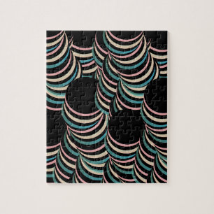 Quebra-cabeça Túneis Trippy Gradiente Moderno Hipnótico