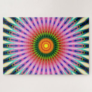 Quebra-cabeça Túnel colorido da mandala
