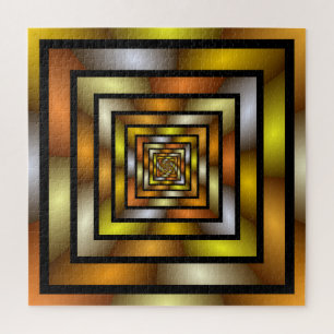Quebra-cabeça Túnel Luminoso - Gráfico Fratural Trippy