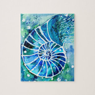 Quebra-cabeça Turquoise Nautilus