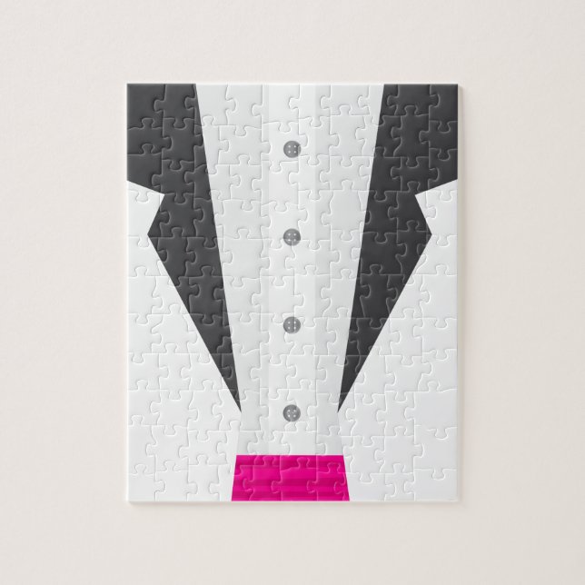 Quebra-cabeça tuxedo rosa (Vertical)