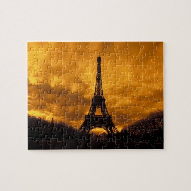 Quebra-cabeça UE, França, Paris. Torre Eiffel. (Horizontal)