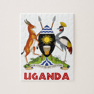 Quebra-cabeça UGANDA - bandeira/emblema/brasão/símbolo