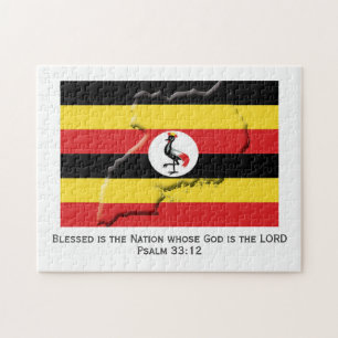 Quebra-cabeça UGANDA   Nação Abençoada   PAVILHÃO UGANDA
