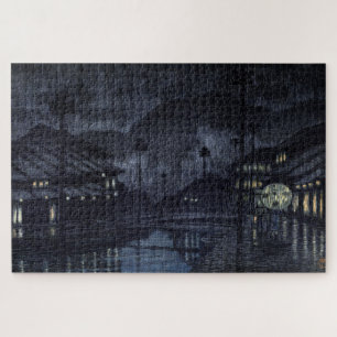 Quebra-cabeça ukiyoe hasui n18 Kinosaki, Tajima