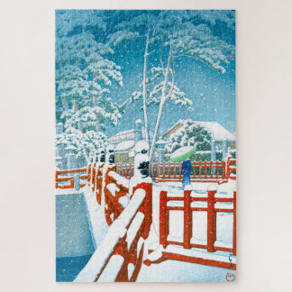 Quebra-cabeça ukiyoe - hasui - No.24 Ponte Yakumo no Nagata ...