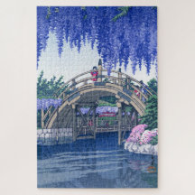 ukiyoe - hasui - No.34 Wisteria em Kameido -