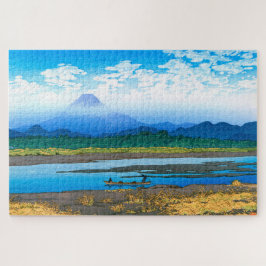 Quebra-cabeça ukiyoe - hasui - No.37 rio Banyu -