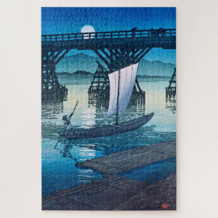 Quebra-cabeça ukiyoe [hasui] Ponte Asahi C25, Ojiya