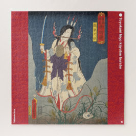 Quebra-cabeça ukiyoe - Takiyasha hime - mágico japonês -