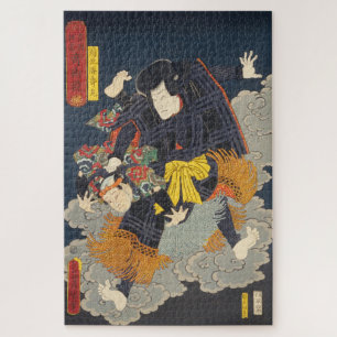 Quebra-cabeça ukiyoe - Toyokuni - n.º 20 Kikuchi Kazumaru -