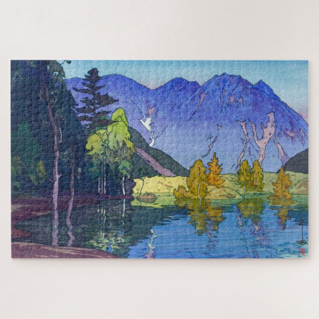 Quebra-cabeça ukiyoe - Yoshida - 11 - Mt. Hodaka - (Horizontal)